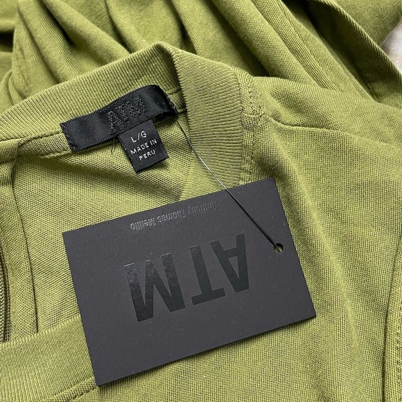 NEW ATM Anthony Thomas Melillo High Torsion Sleeveless Jumpsuit Juniper Large - Picture 2 of 10